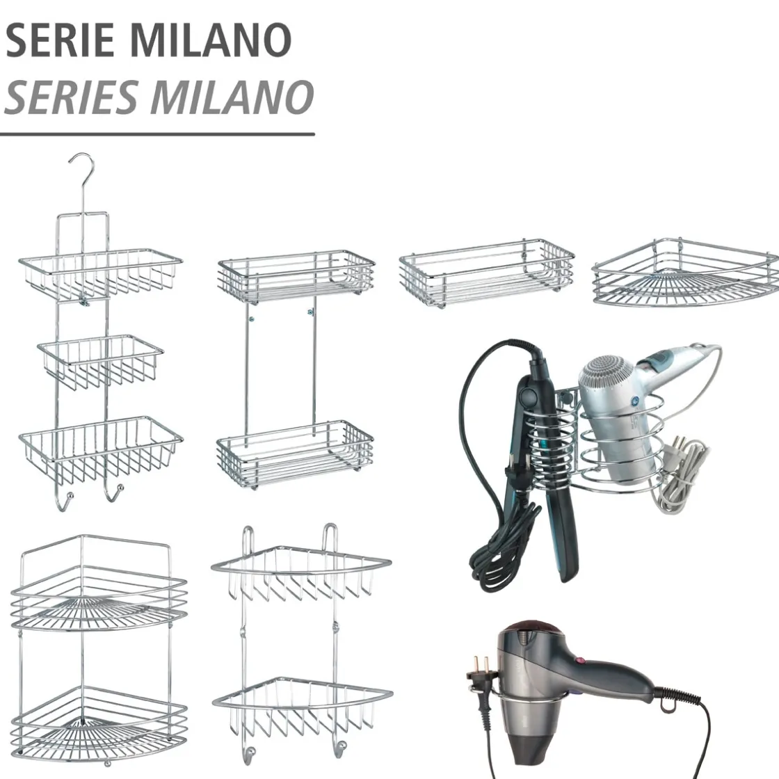 Haartrocknerhalter Milano Chrom ^ Wenko Sale