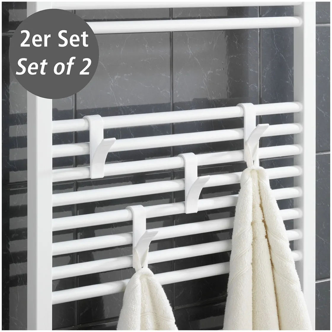 Haken für Handtuchheizkörper weiß 2er Set ^ Wenko Best