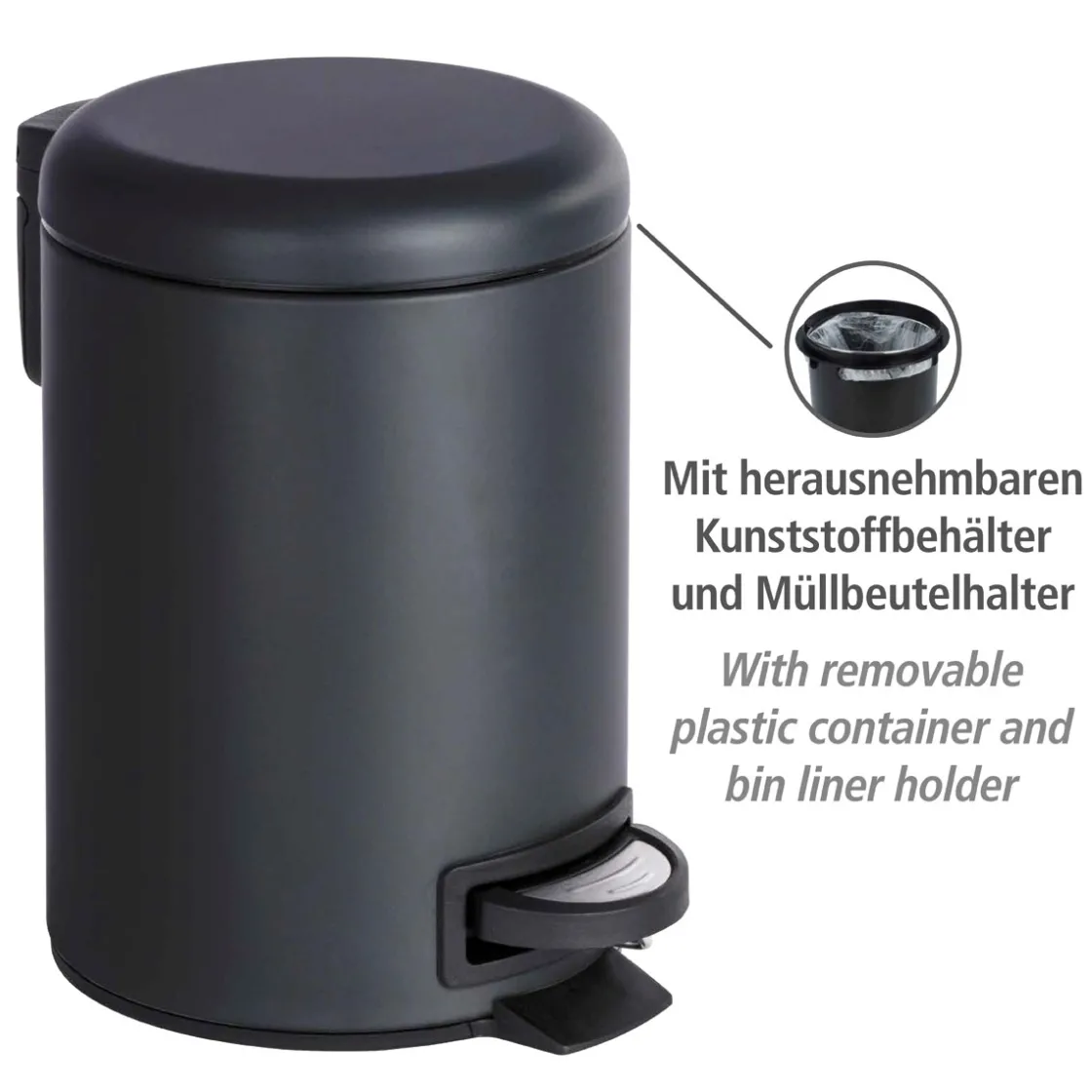 Kosmetik Treteimer Leman 3 L ^ Wenko Sale