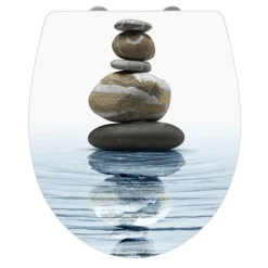 Premium WC-Sitz Meditation antibakteriell mit Absenkautomatik ^ Wenko Outlet
