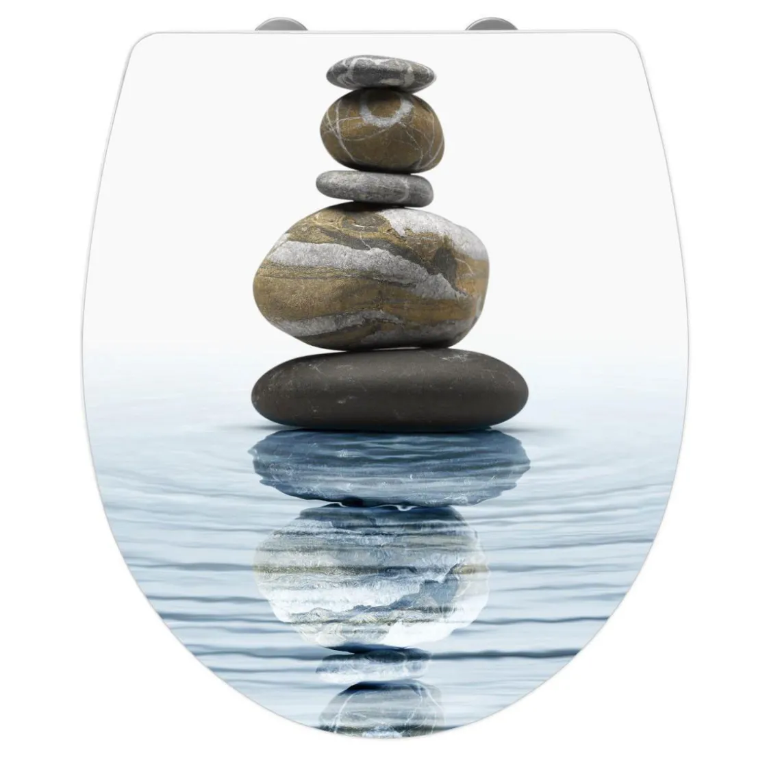 Premium WC-Sitz Meditation antibakteriell mit Absenkautomatik ^ Wenko Outlet