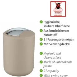 Schwingdeckeleimer Brasil S 2 L ^ Wenko Sale