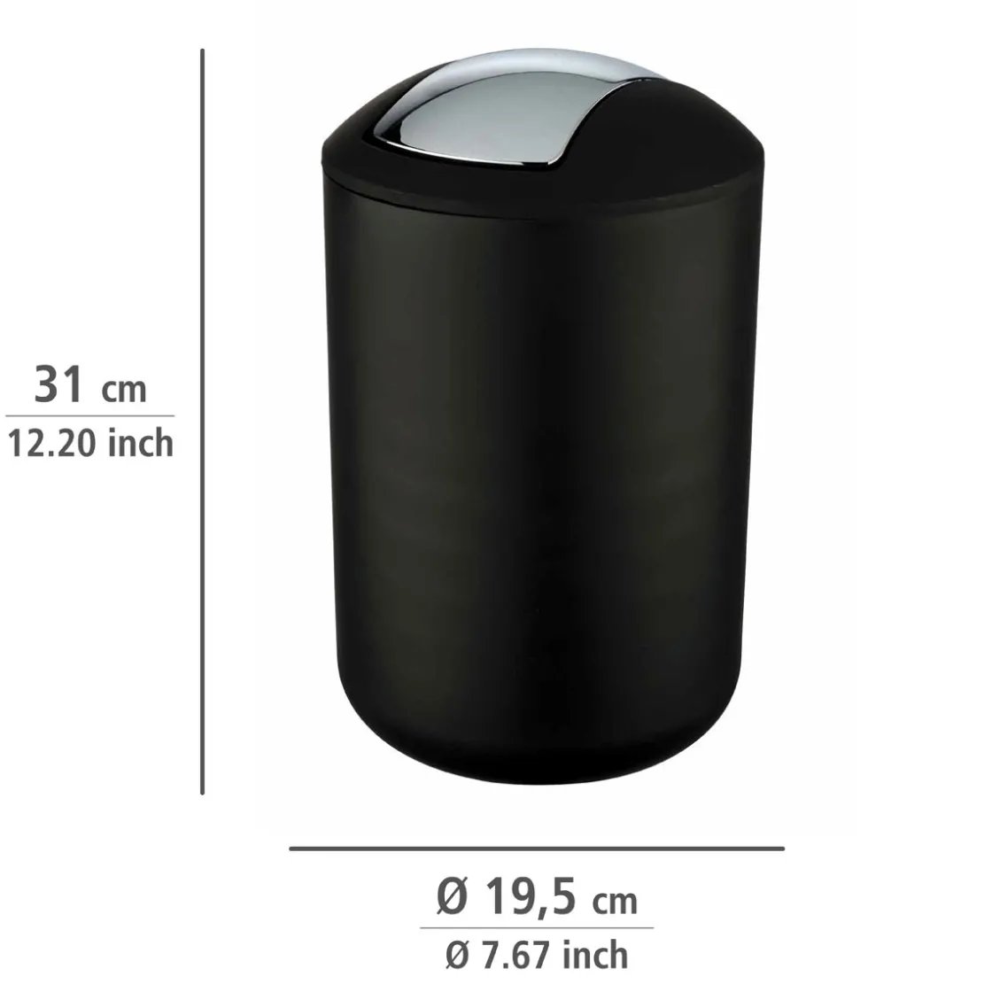 Schwingdeckeleimer Brasil L 6,5 L ^ Wenko Clearance