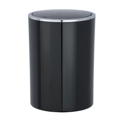 Schwingdeckeleimer Inca schwarz 5 L ^ Wenko Outlet