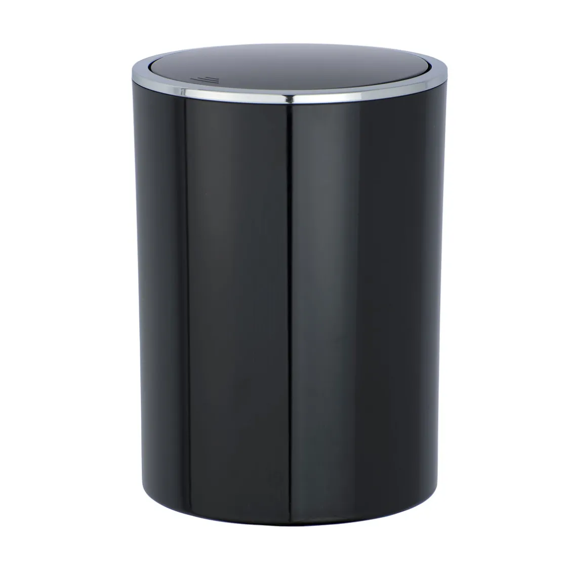 Schwingdeckeleimer Inca schwarz 5 L ^ Wenko Outlet