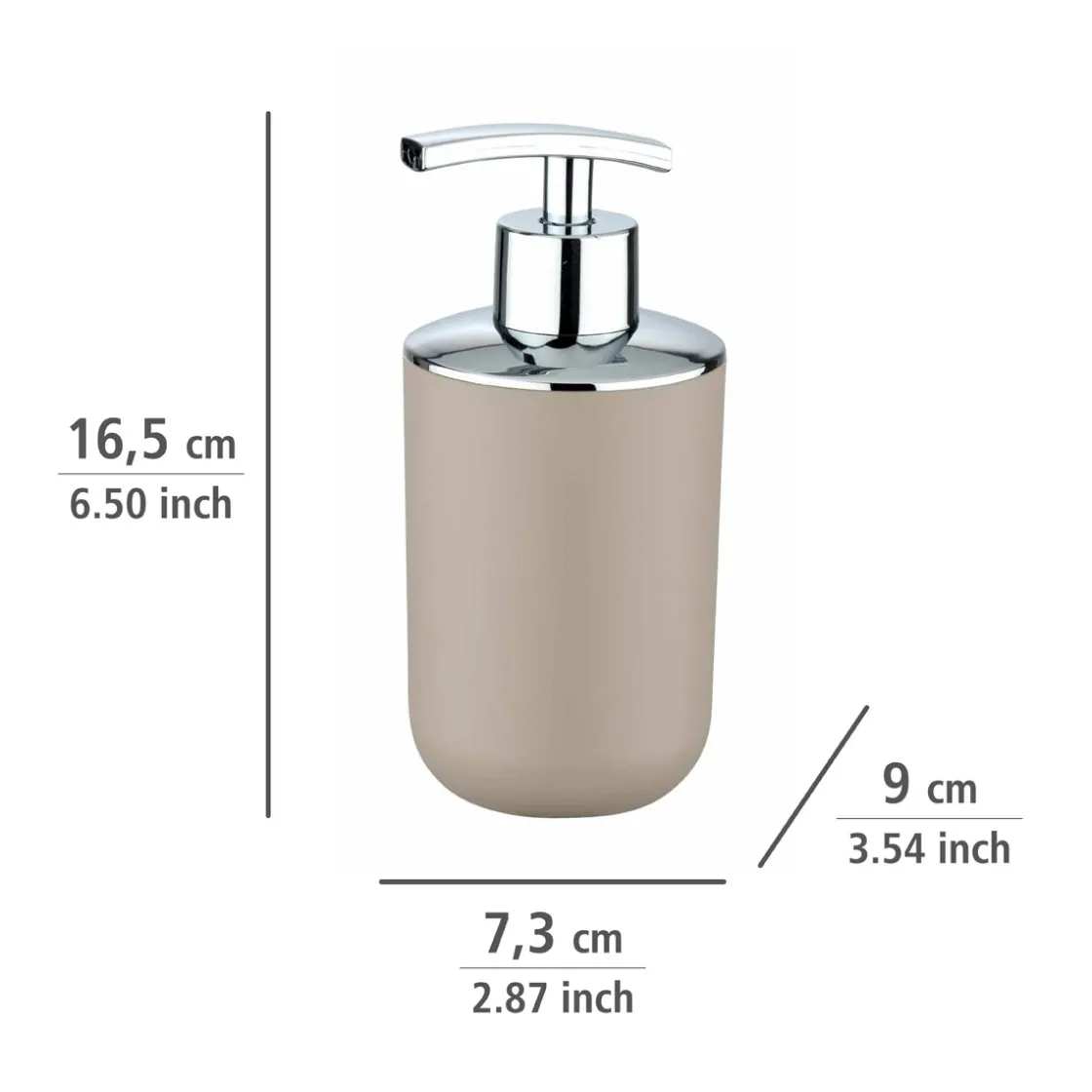 Seifenspender Brasil taupe 320 ml ^ Wenko