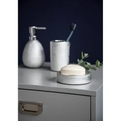 Seifenspender Polaris Juwel silber 390 ml ^ Wenko Outlet