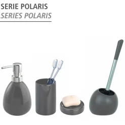 Seifenspender Polaris grau 390 ml ^ Wenko Hot