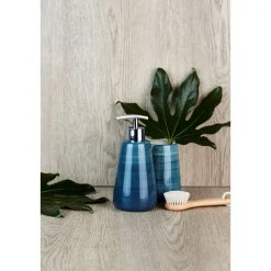 Seifenspender Pottery petrol 360 ml ^ Wenko Discount
