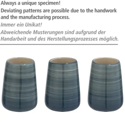 Seifenspender Pottery petrol 360 ml ^ Wenko Discount