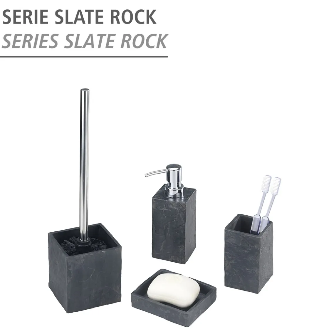 Seifenspender Slate Rock ca 250 ml ^ Wenko Outlet