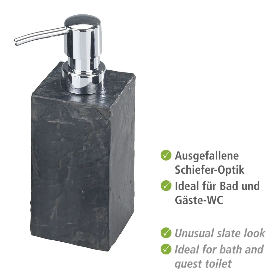 Seifenspender Slate Rock ca 250 ml ^ Wenko Outlet