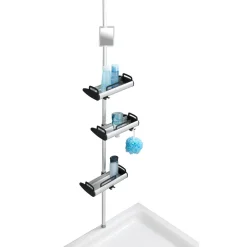 Teleskop Dusch-Regal Line mit 3 Ablagen ^ Wenko Discount