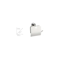 Toilettenpapierhalter Bosio mit Deckel ^ Wenko Discount