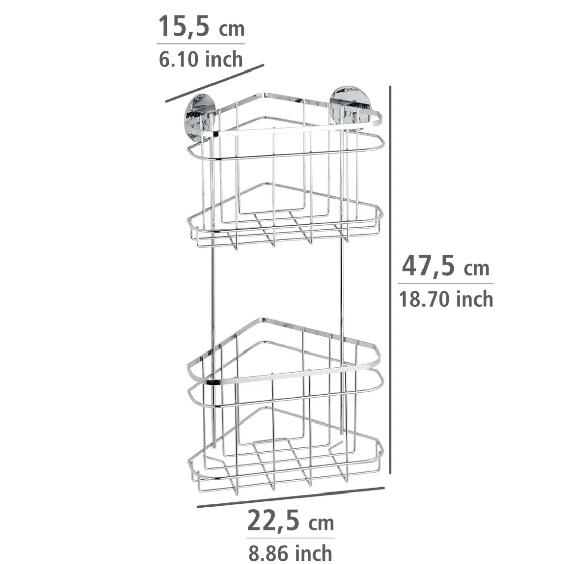 Turbo-Loc Eckregal 2 Etagen ^ Wenko Clearance