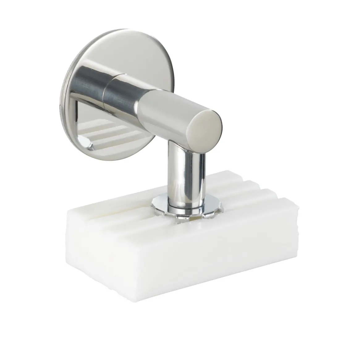 Turbo-Loc Edelstahl Magnetseifenhalter glänzend Seifenhalter mit Magnet und Turbo-Loc Wandbefestigung zum Ankleben ^ Wenko Outlet