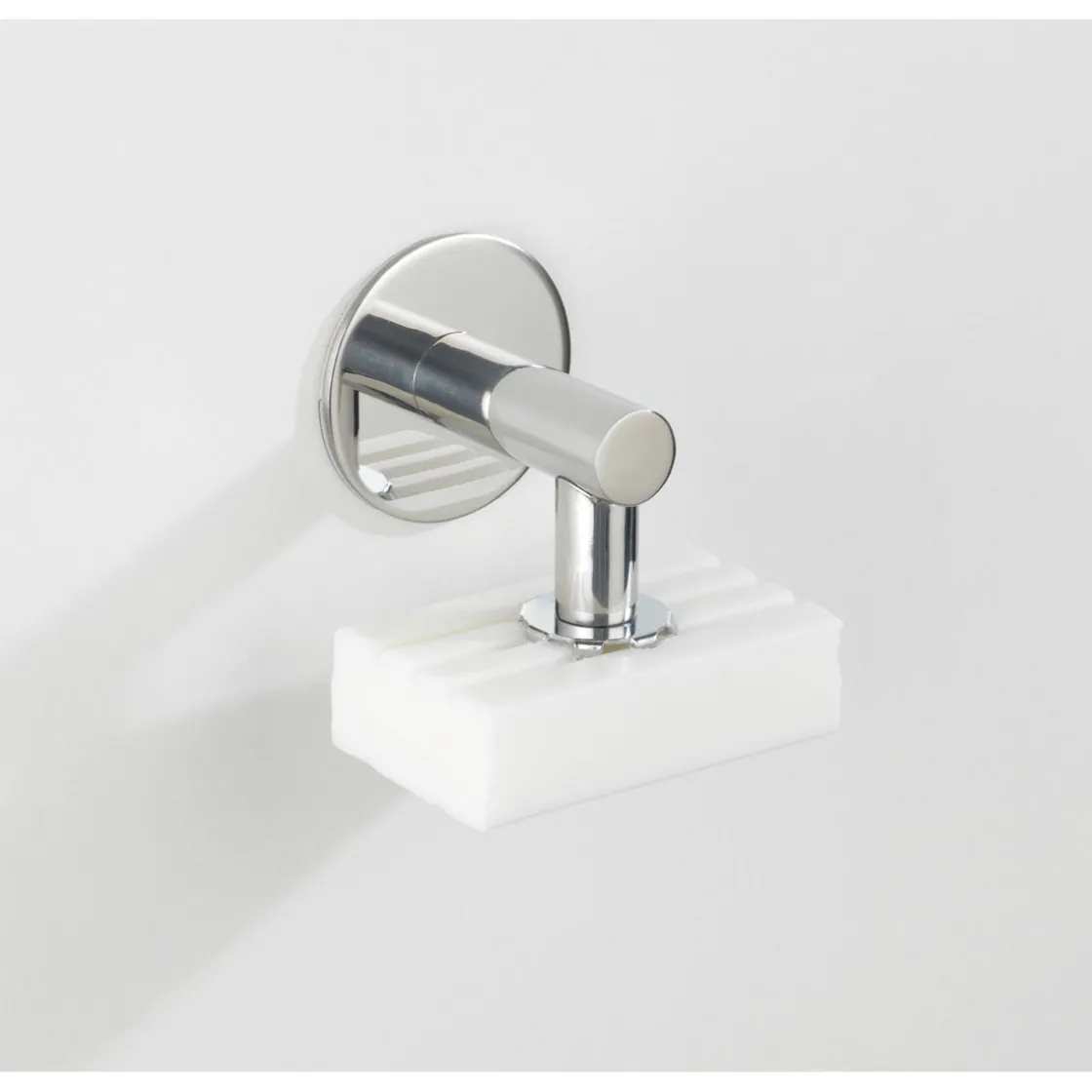 Turbo-Loc Edelstahl Magnetseifenhalter glänzend Seifenhalter mit Magnet und Turbo-Loc Wandbefestigung zum Ankleben ^ Wenko Outlet
