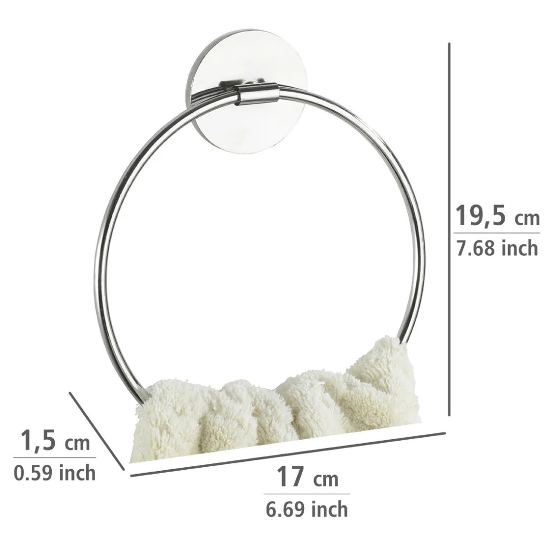 Turbo-Loc Wand Handtuchring ^ Wenko Clearance