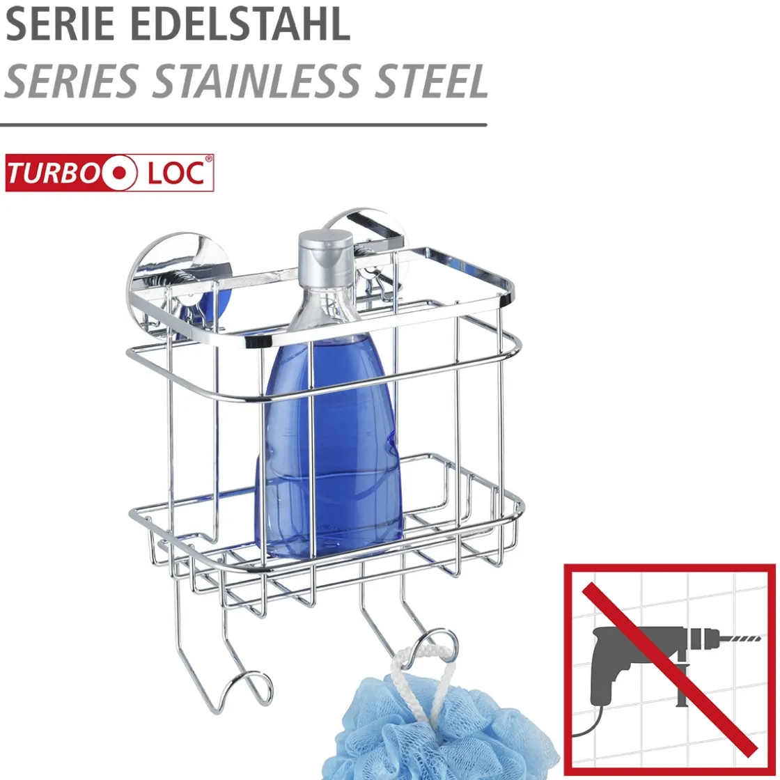 Turbo-Loc Wandkorb mit Haken ^ Wenko Hot