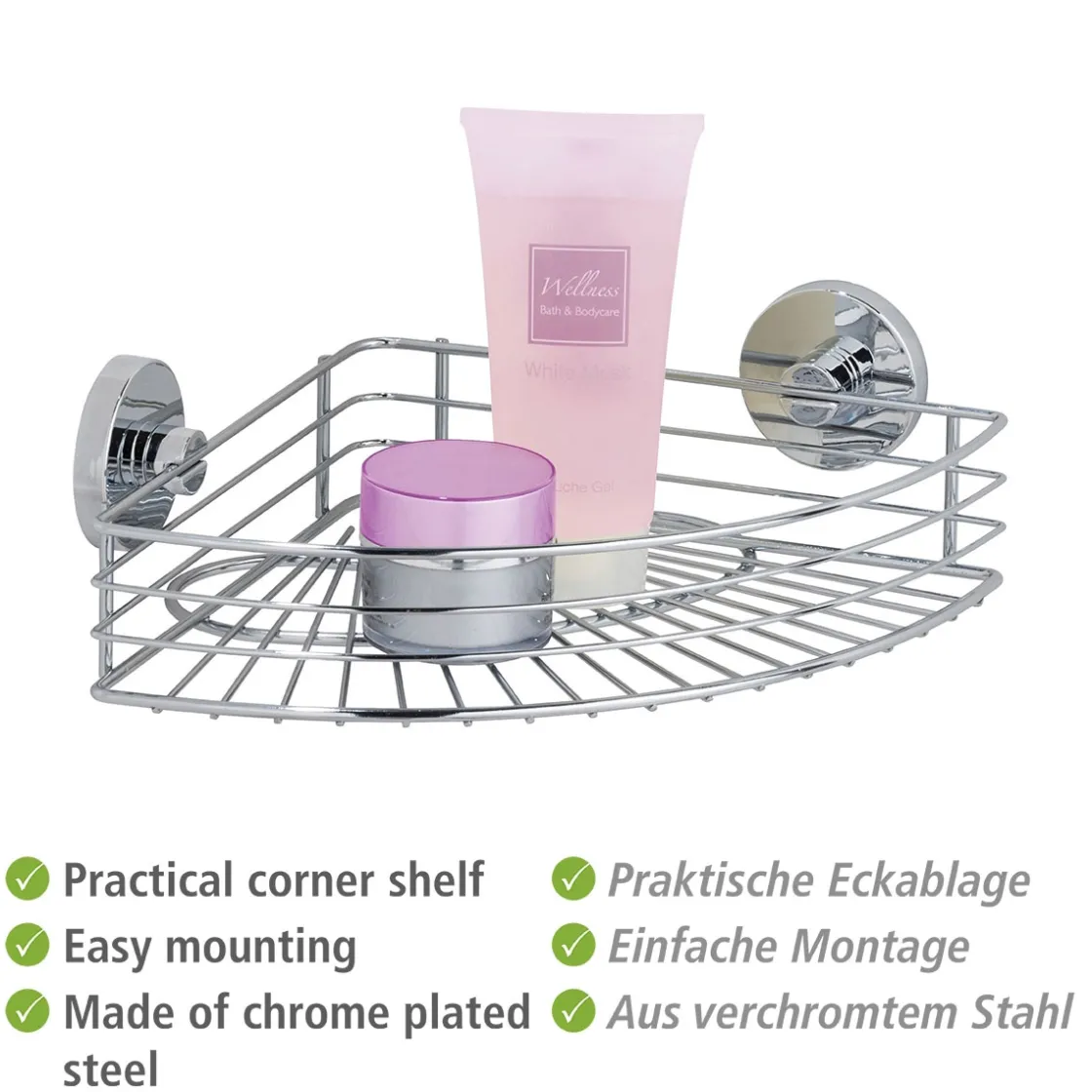 Vacuum-Loc Eckablage Bari ^ Wenko Online