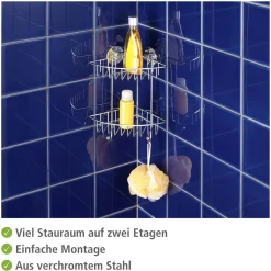 Vacuum-Loc Eckregal Bari 2 Etagen ^ Wenko Best
