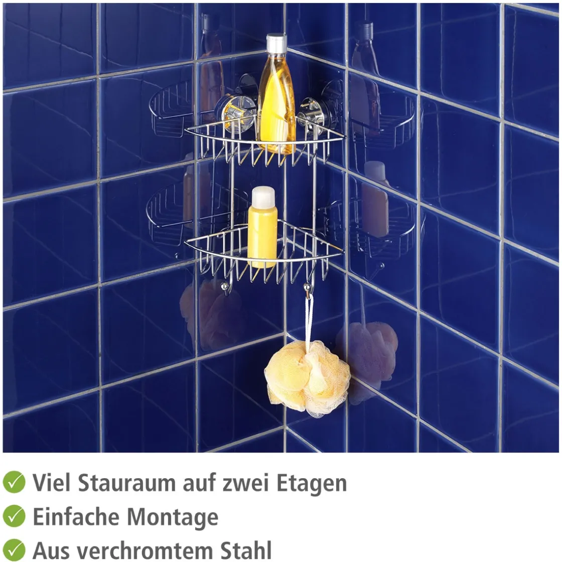 Vacuum-Loc Eckregal Bari 2 Etagen ^ Wenko Best