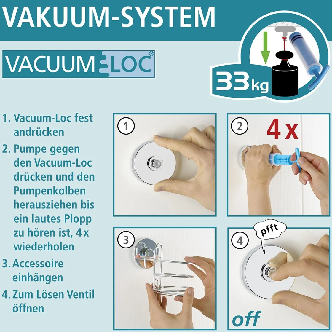 Vacuum-Loc Eckregal Bari 2 Etagen ^ Wenko Best