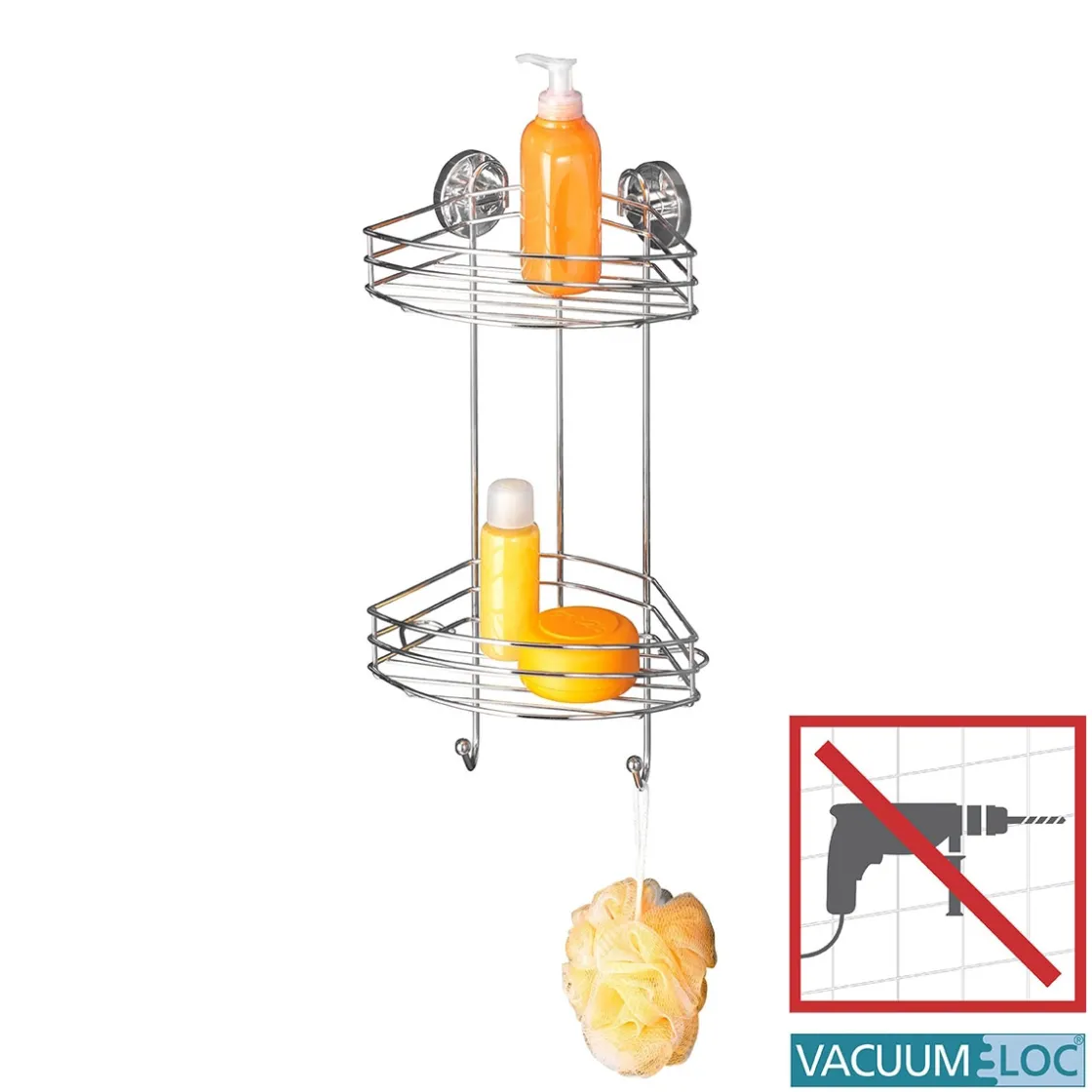 Vacuum-Loc Eckregal 2 Etagen ^ Wenko Hot