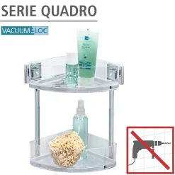 Vacuum-Loc Eckregal Quadro 2 Etagen ^ Wenko New