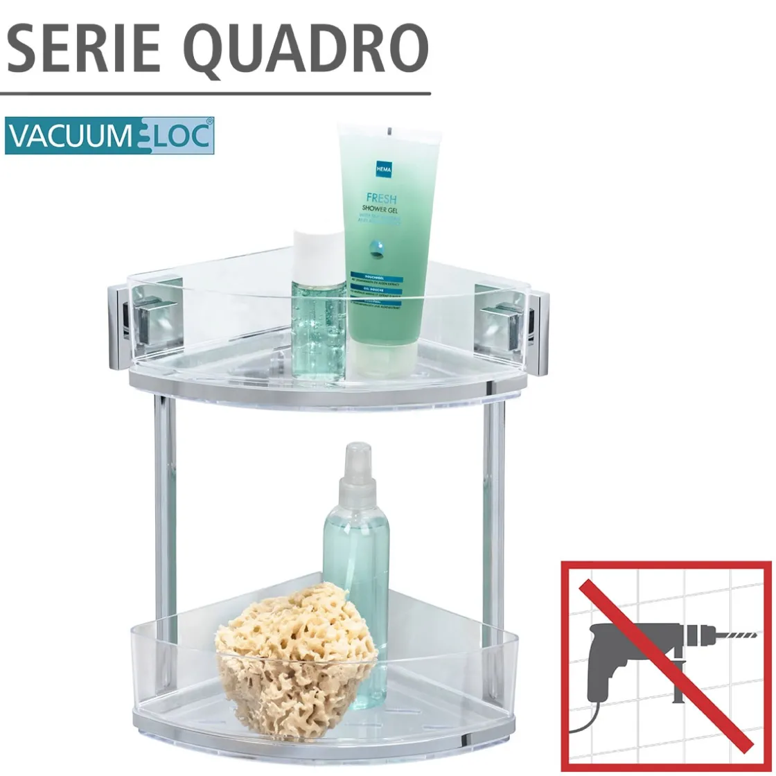 Vacuum-Loc Eckregal Quadro 2 Etagen ^ Wenko New