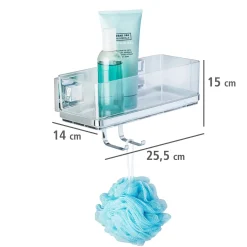 Vacuum-Loc Wandablage Quadro mit Haken ^ Wenko Discount