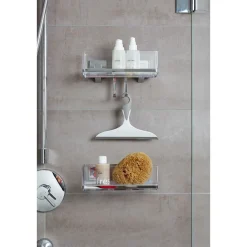 Vacuum-Loc Wandablage Quadro mit Haken ^ Wenko Discount