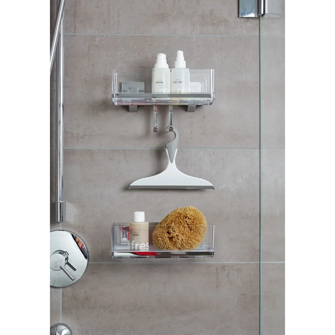 Vacuum-Loc Wandablage Quadro mit Haken ^ Wenko Discount