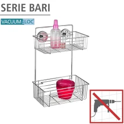 Vacuum-Loc Wandregal Bari 2 Etagen ^ Wenko Online