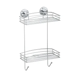 Vacuum-Loc Wandregal 2 Etagen ^ Wenko