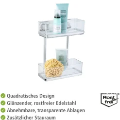 Vacuum-Loc Wandregal Quadro 2 Etagen ^ Wenko New