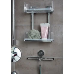 Vacuum-Loc Wandregal Quadro 2 Etagen ^ Wenko New