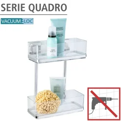 Vacuum-Loc Wandregal Quadro 2 Etagen ^ Wenko New