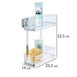 Vacuum-Loc Wandregal Quadro 2 Etagen ^ Wenko New