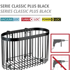 Wandablage Classic Plus schwarz ^ Wenko Discount
