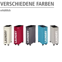 Wäschesammler Corno grau 43 l ^ Wenko Clearance