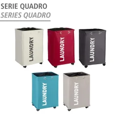 Wäschesammler Quadro grau 79 l ^ Wenko Hot