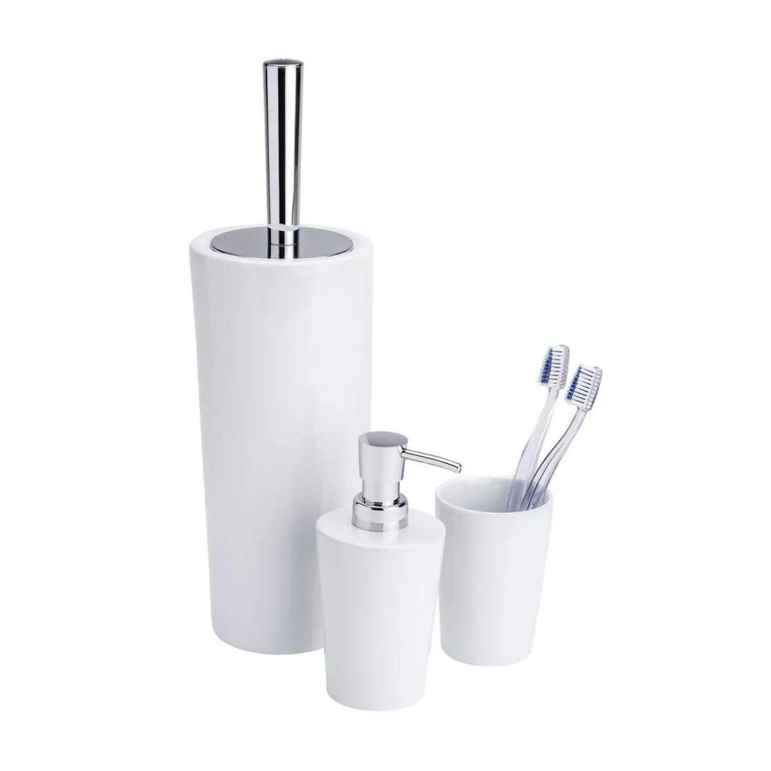 Zahnputzbecher Coni weiß ^ Wenko Discount