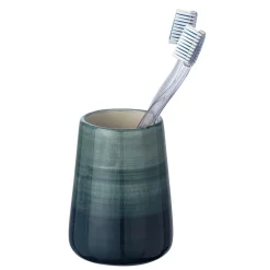 Zahnputzbecher Pottery petrol ^ Wenko Outlet