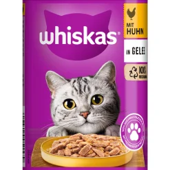 Katzenfutter Huhn in Geele 400 g Dose ^ Whiskas Discount