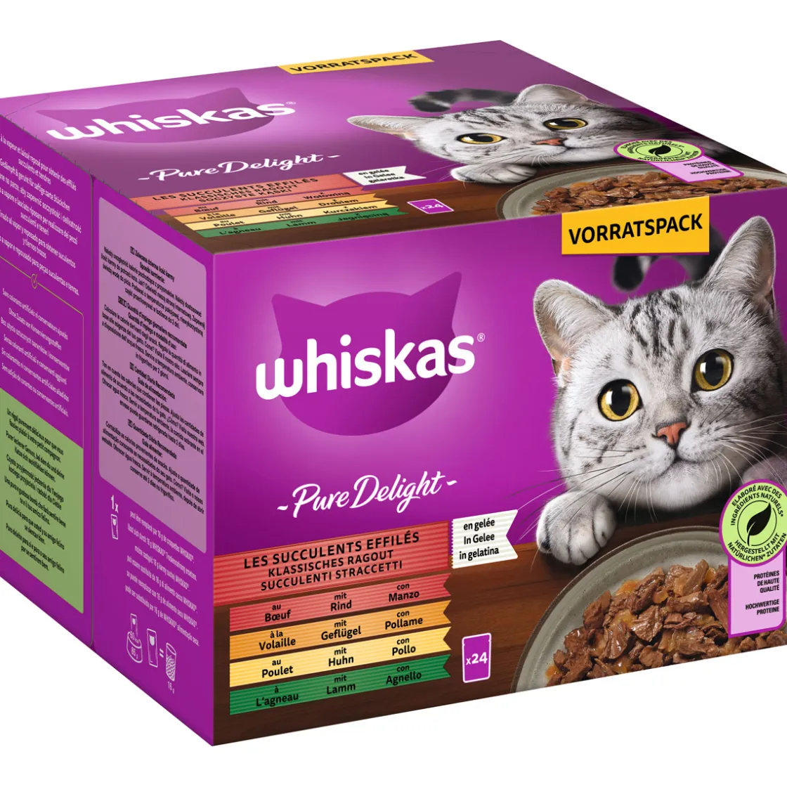 Multipack Pure Delight in Gelee 24 x 85 g ^ Whiskas Discount