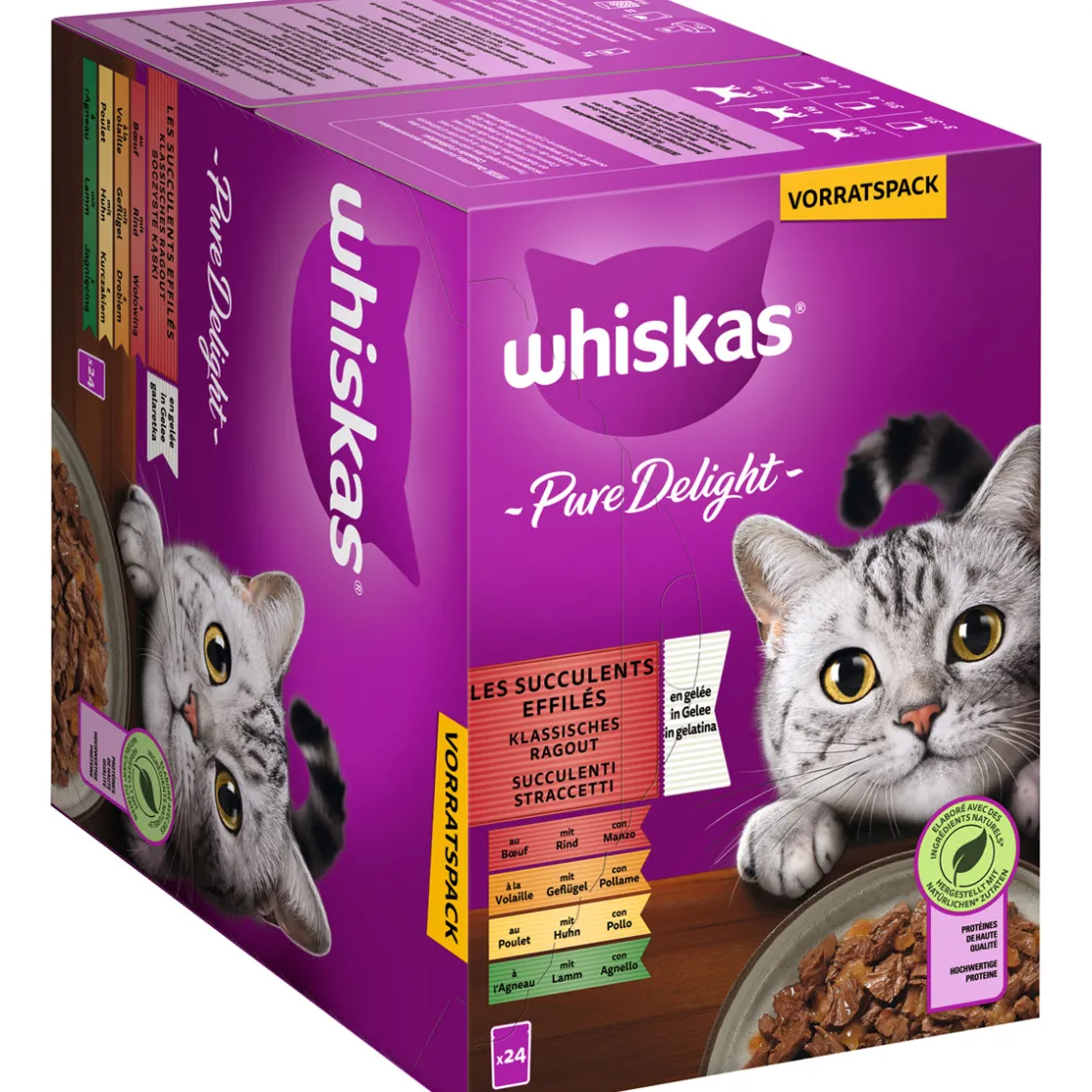 Multipack Pure Delight in Gelee 24 x 85 g ^ Whiskas Discount