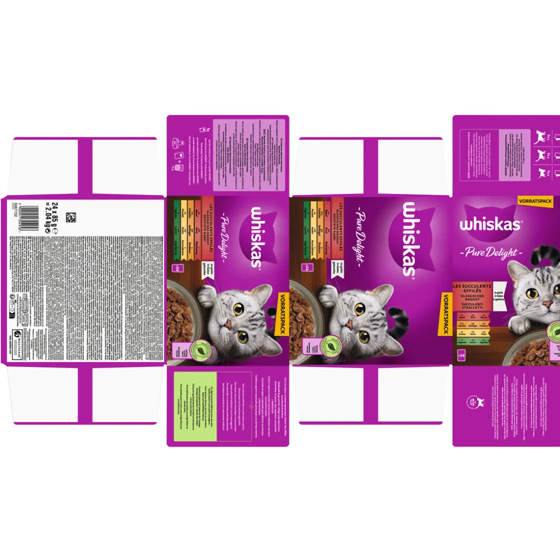 Multipack Pure Delight in Gelee 24 x 85 g ^ Whiskas Discount