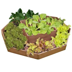 Variables Hochbeet 8 Paneele Holzstruktur braun ^ Wingart Clearance