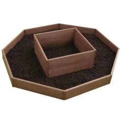 Variables Hochbeet 8 Paneele Holzstruktur braun ^ Wingart Clearance